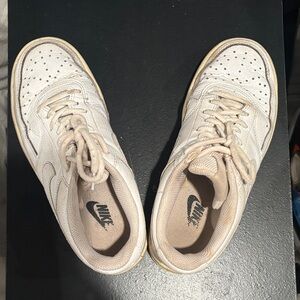 Nike Low-Top Sneakers in Cream and Off-White